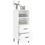 Glossy white plywood sideboard 34.5x34x90 cm by vidaXL, Sideboards - Ref: Foro24-828686, Price: 53,97 €, Discount: %