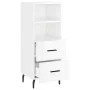 Glossy white plywood sideboard 34.5x34x90 cm by vidaXL, Sideboards - Ref: Foro24-828686, Price: 53,97 €, Discount: %