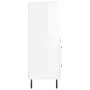 Glossy white plywood sideboard 34.5x34x90 cm by vidaXL, Sideboards - Ref: Foro24-828686, Price: 53,97 €, Discount: %