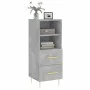 Aparador de madera contrachapada gris hormigón 34,5x34x90 cm de vidaXL, Aparadores - Ref: Foro24-828656, Precio: 46,23 €, Des...