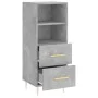 Aparador de madera contrachapada gris hormigón 34,5x34x90 cm de vidaXL, Aparadores - Ref: Foro24-828656, Precio: 46,23 €, Des...