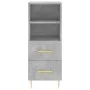 Aparador de madera contrachapada gris hormigón 34,5x34x90 cm de vidaXL, Aparadores - Ref: Foro24-828656, Precio: 46,23 €, Des...
