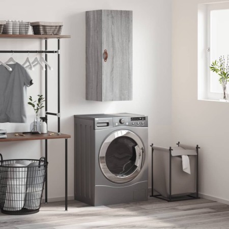 Armario de pared gris Sonoma 34,5x34x90 cm de vidaXL, Aparadores - Ref: Foro24-828834, Precio: 47,78 €, Descuento: %