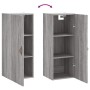 Armario de pared gris Sonoma 34,5x34x90 cm de vidaXL, Aparadores - Ref: Foro24-828834, Precio: 47,78 €, Descuento: %