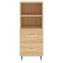 Plywood oak Sonoma color sideboard 34.5x34x90 cm by vidaXL, Sideboards - Ref: Foro24-828647, Price: 51,35 €, Discount: %