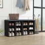 Schuhschränke 2 Stk. schwarz 52,5x30x50 cm von vidaXL, Schließfächer und Lagerschränke - Ref: Foro24-808687, Preis: 92,43 €, ...