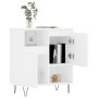 Weißes Sperrholz-Sideboard 60x35x70 cm von vidaXL, Sideboards - Ref: Foro24-831188, Preis: 62,50 €, Rabatt: %