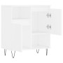 Weißes Sperrholz-Sideboard 60x35x70 cm von vidaXL, Sideboards - Ref: Foro24-831188, Preis: 62,50 €, Rabatt: %