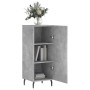 Aparador de madera contrachapada gris hormigón 34,5x34x90 cm de vidaXL, Aparadores - Ref: Foro24-828560, Precio: 76,29 €, Des...