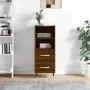 Engineered wood brown oak sideboard 34.5x34x90 cm by vidaXL, Sideboards - Ref: Foro24-828651, Price: 47,15 €, Discount: %