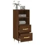 Engineered wood brown oak sideboard 34.5x34x90 cm by vidaXL, Sideboards - Ref: Foro24-828651, Price: 47,15 €, Discount: %