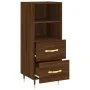 Engineered wood brown oak sideboard 34.5x34x90 cm by vidaXL, Sideboards - Ref: Foro24-828651, Price: 47,15 €, Discount: %