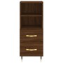 Braunes Sideboard aus Holzwerkstoff Eiche 34,5x34x90 cm von vidaXL, Sideboards - Ref: Foro24-828651, Preis: 52,91 €, Rabatt: %