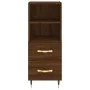 Engineered wood brown oak sideboard 34.5x34x90 cm by vidaXL, Sideboards - Ref: Foro24-828651, Price: 47,15 €, Discount: %