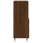 Braunes Sideboard aus Holzwerkstoff Eiche 34,5x34x90 cm von vidaXL, Sideboards - Ref: Foro24-828651, Preis: 52,91 €, Rabatt: %