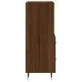 Engineered wood brown oak sideboard 34.5x34x90 cm by vidaXL, Sideboards - Ref: Foro24-828651, Price: 47,15 €, Discount: %