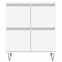 Aparador de madera contrachapada blanco 60x35x70 cm de vidaXL, Aparadores - Ref: Foro24-831212, Precio: 66,25 €, Descuento: %