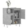 Aparador de madera contrachapada gris hormigón 60x35x70 cm de vidaXL, Aparadores - Ref: Foro24-831192, Precio: 60,75 €, Descu...