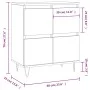 Sideboard aus weißem Sperrholz 60x35x70 cm von vidaXL, Sideboards - Ref: Foro24-831212, Preis: 65,51 €, Rabatt: %