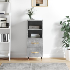 Concrete gray plywood sideboard 34.5x34x90 cm by vidaXL, Sideboards - Ref: Foro24-828648, Price: 51,35 €, Discount: %