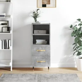Concrete gray plywood sideboard 34.5x34x90 cm by vidaXL, Sideboards - Ref: Foro24-828648, Price: 50,84 €, Discount: %