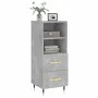 Aparador de madera contrachapada gris hormigón 34,5x34x90 cm de vidaXL, Aparadores - Ref: Foro24-828648, Precio: 50,84 €, Des...