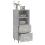 Aparador de madera contrachapada gris hormigón 34,5x34x90 cm de vidaXL, Aparadores - Ref: Foro24-828648, Precio: 50,84 €, Des...