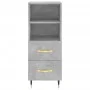 Aparador de madera contrachapada gris hormigón 34,5x34x90 cm de vidaXL, Aparadores - Ref: Foro24-828648, Precio: 50,84 €, Des...