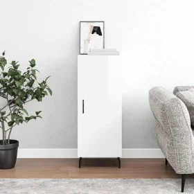 Glossy white plywood sideboard 34.5x34x90 cm by vidaXL, Sideboards - Ref: Foro24-828558, Price: 67,51 €, Discount: %