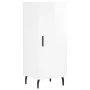 Aparador de madera contrachapada blanco brillante 34,5x34x90 cm de vidaXL, Aparadores - Ref: Foro24-828558, Precio: 67,51 €, ...