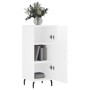 Hochglanzweißes Sperrholz-Sideboard 34,5 x 34 x 90 cm von vidaXL, Sideboards - Ref: Foro24-828558, Preis: 68,37 €, Rabatt: %
