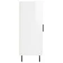 Aparador de madera contrachapada blanco brillante 34,5x34x90 cm de vidaXL, Aparadores - Ref: Foro24-828558, Precio: 67,51 €, ...