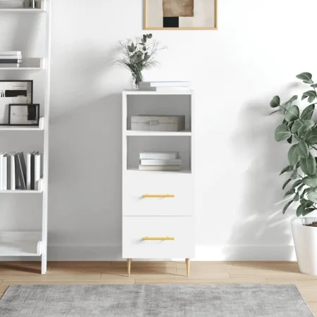 Weißes Sideboard aus Holzwerkstoff, 34,5 x 34 x 90 cm von vidaXL, Sideboards - Ref: Foro24-828652, Preis: 52,90 €, Rabatt: %