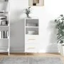 Aparador madera de ingeniería blanco 34,5x34x90 cm de vidaXL, Aparadores - Ref: Foro24-828652, Precio: 52,83 €, Descuento: %
