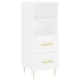 Weißes Sideboard aus Holzwerkstoff, 34,5 x 34 x 90 cm von vidaXL, Sideboards - Ref: Foro24-828652, Preis: 52,90 €, Rabatt: %