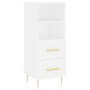 Weißes Sideboard aus Holzwerkstoff, 34,5 x 34 x 90 cm von vidaXL, Sideboards - Ref: Foro24-828652, Preis: 53,43 €, Rabatt: %