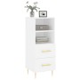 Weißes Sideboard aus Holzwerkstoff, 34,5 x 34 x 90 cm von vidaXL, Sideboards - Ref: Foro24-828652, Preis: 53,43 €, Rabatt: %