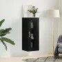 Black wall cabinet 34.5x34x90 cm by vidaXL, Sideboards - Ref: Foro24-828893, Price: 42,35 €, Discount: %