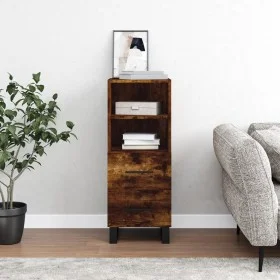Smoked oak engineered wood sideboard 34.5x34x90 cm by vidaXL, Sideboards - Ref: Foro24-828697, Price: 56,25 €, Discount: %