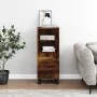 Smoked oak engineered wood sideboard 34.5x34x90 cm by vidaXL, Sideboards - Ref: Foro24-828697, Price: 56,25 €, Discount: %