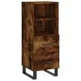 Smoked oak engineered wood sideboard 34.5x34x90 cm by vidaXL, Sideboards - Ref: Foro24-828697, Price: 56,25 €, Discount: %