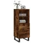 Smoked oak engineered wood sideboard 34.5x34x90 cm by vidaXL, Sideboards - Ref: Foro24-828697, Price: 56,25 €, Discount: %
