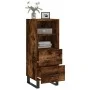 Smoked oak engineered wood sideboard 34.5x34x90 cm by vidaXL, Sideboards - Ref: Foro24-828697, Price: 56,25 €, Discount: %