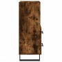Aparador madera de ingeniería roble ahumado 34,5x34x90 cm de vidaXL, Aparadores - Ref: Foro24-828697, Precio: 56,79 €