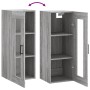 Armario de pared gris Sonoma 34,5x34x90 cm de vidaXL, Aparadores - Ref: Foro24-828922, Precio: 54,05 €, Descuento: %