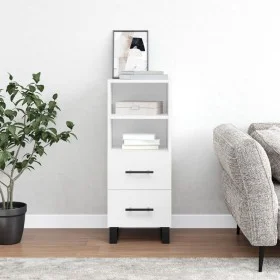 White engineered wood sideboard 34.5x34x90 cm by vidaXL, Sideboards - Ref: Foro24-828692, Price: 58,07 €, Discount: %