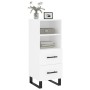 Aparador madera de ingeniería blanco 34,5x34x90 cm de vidaXL, Aparadores - Ref: Foro24-828692, Precio: 58,62 €