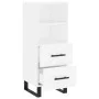 White engineered wood sideboard 34.5x34x90 cm by vidaXL, Sideboards - Ref: Foro24-828692, Price: 58,07 €, Discount: %