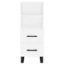 White engineered wood sideboard 34.5x34x90 cm by vidaXL, Sideboards - Ref: Foro24-828692, Price: 58,07 €, Discount: %