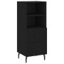 Sideboard aus schwarzem Sperrholz 34,5x34x90 cm von vidaXL, Sideboards - Ref: Foro24-828685, Preis: 56,86 €, Rabatt: %
